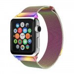 Wholesale Premium Color Stainless Steel Magnetic Milanese Loop Strap Wristband for Apple Watch Series Ultra/9/8/7/6/5/4/3/2/1/SE - 49MM/45MM/44MM/42MM (Rainbow)